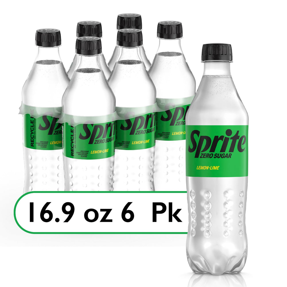 Sprite Zero Sugar Lemon Lime six pack shows value and on the go refreshment