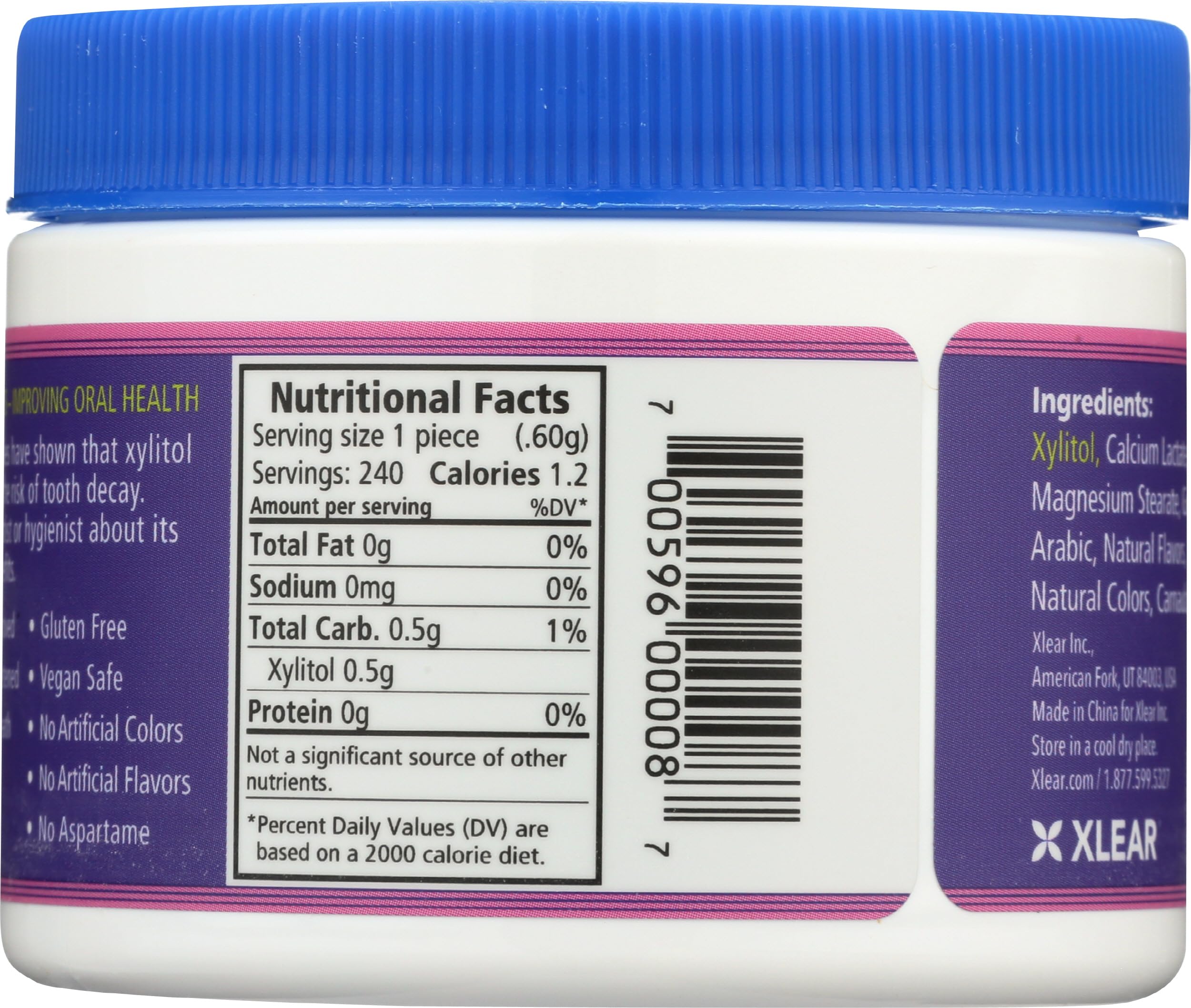 Close up of Spry Berry Blast Mints highlighting natural berry flavor and texture