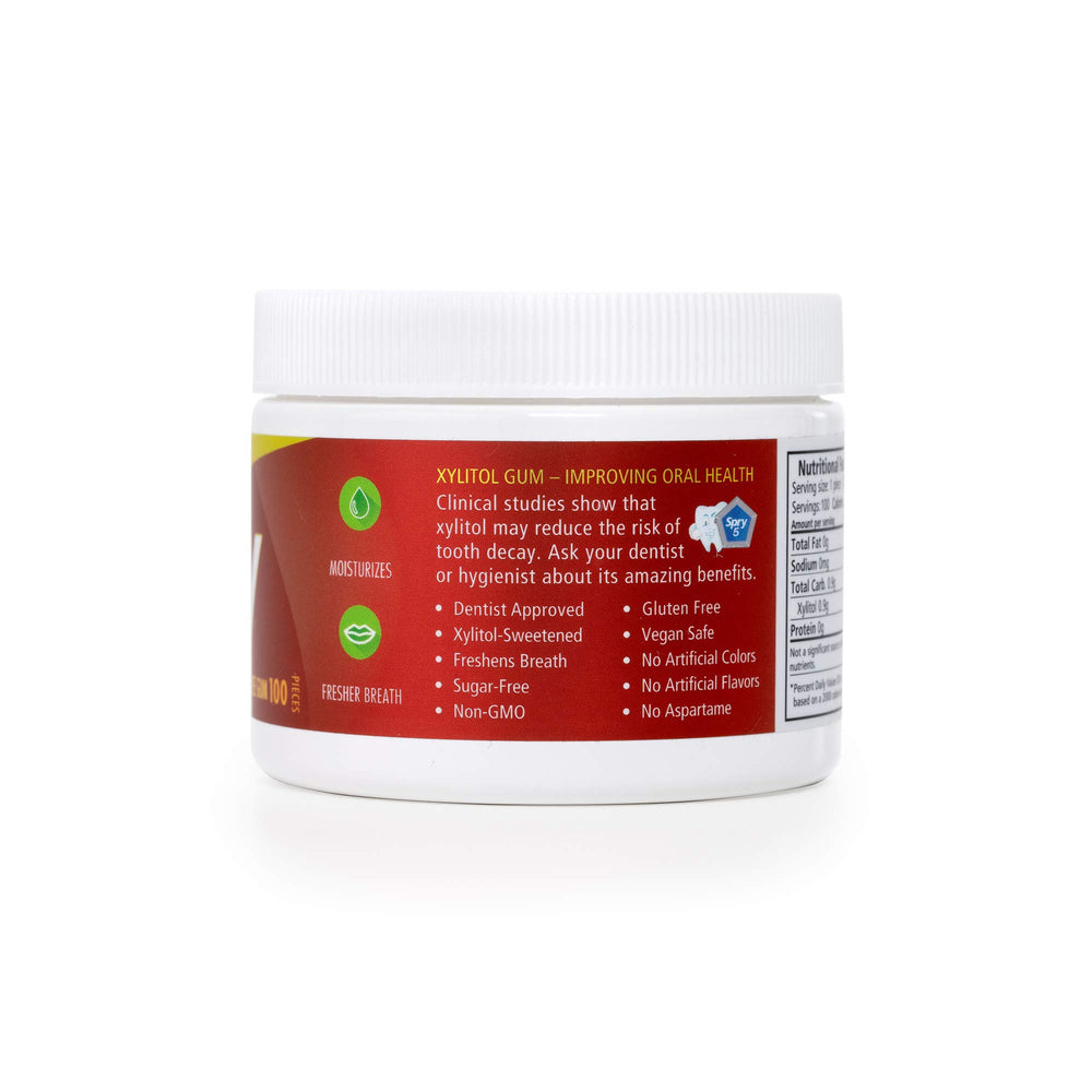 Spry Non-GMO Gluten-Free label highlights natural ingredients.