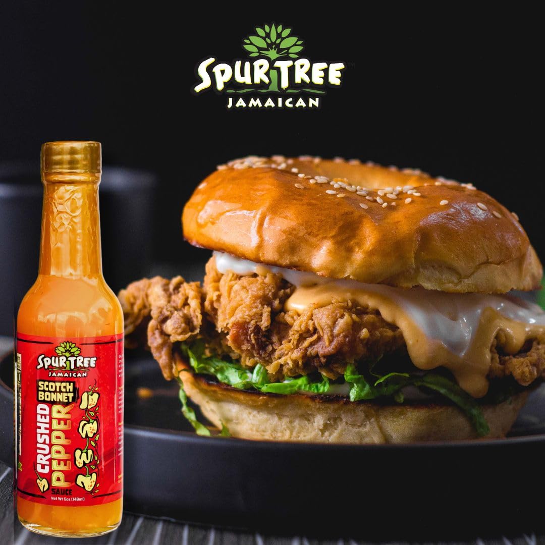 Spur Tree Jamaican Scotch Bonnet Sauce collection display invites try-the-heat moments.