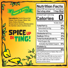 Spur Tree Jamaican Scotch Bonnet Sauce ingredients highlight fresh peppers and bold spice.