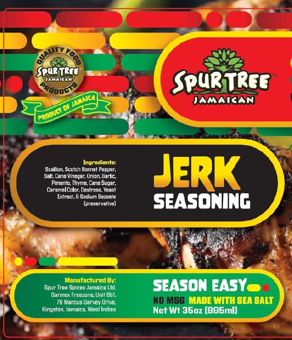 Spur Tree Jamaican Jerk Seasoning on chicken, delivering a flavorful Caribbean kick.