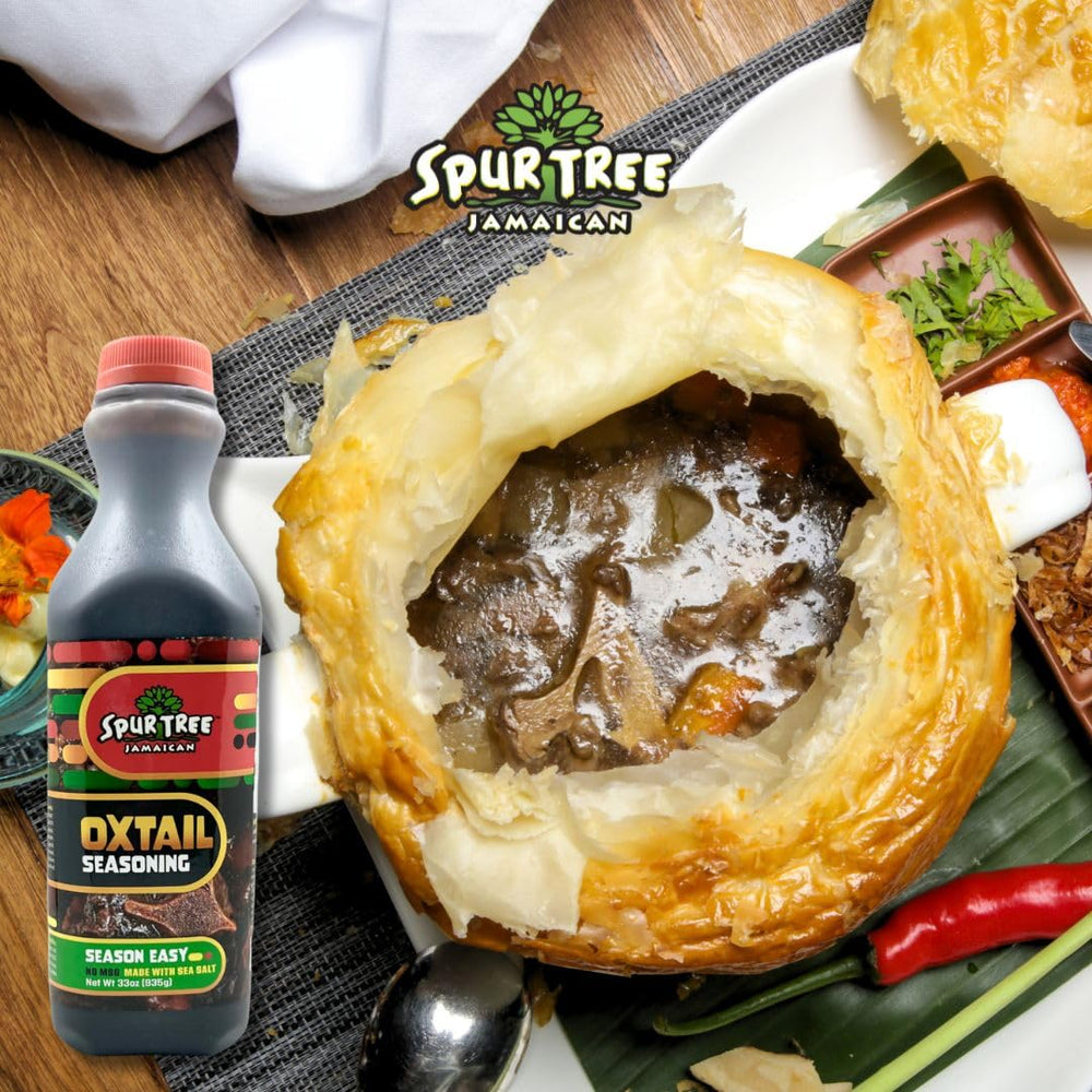Dish prep scene with Spur Tree Oxtail Seasoning adding depth to stews.