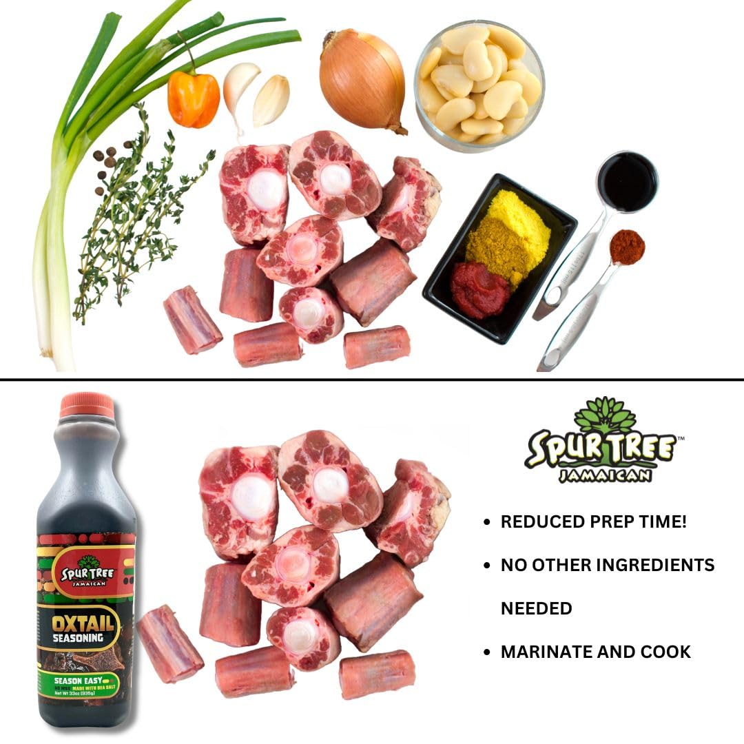 Spoon dispensing Spur Tree Oxtail Seasoning for quick meals.