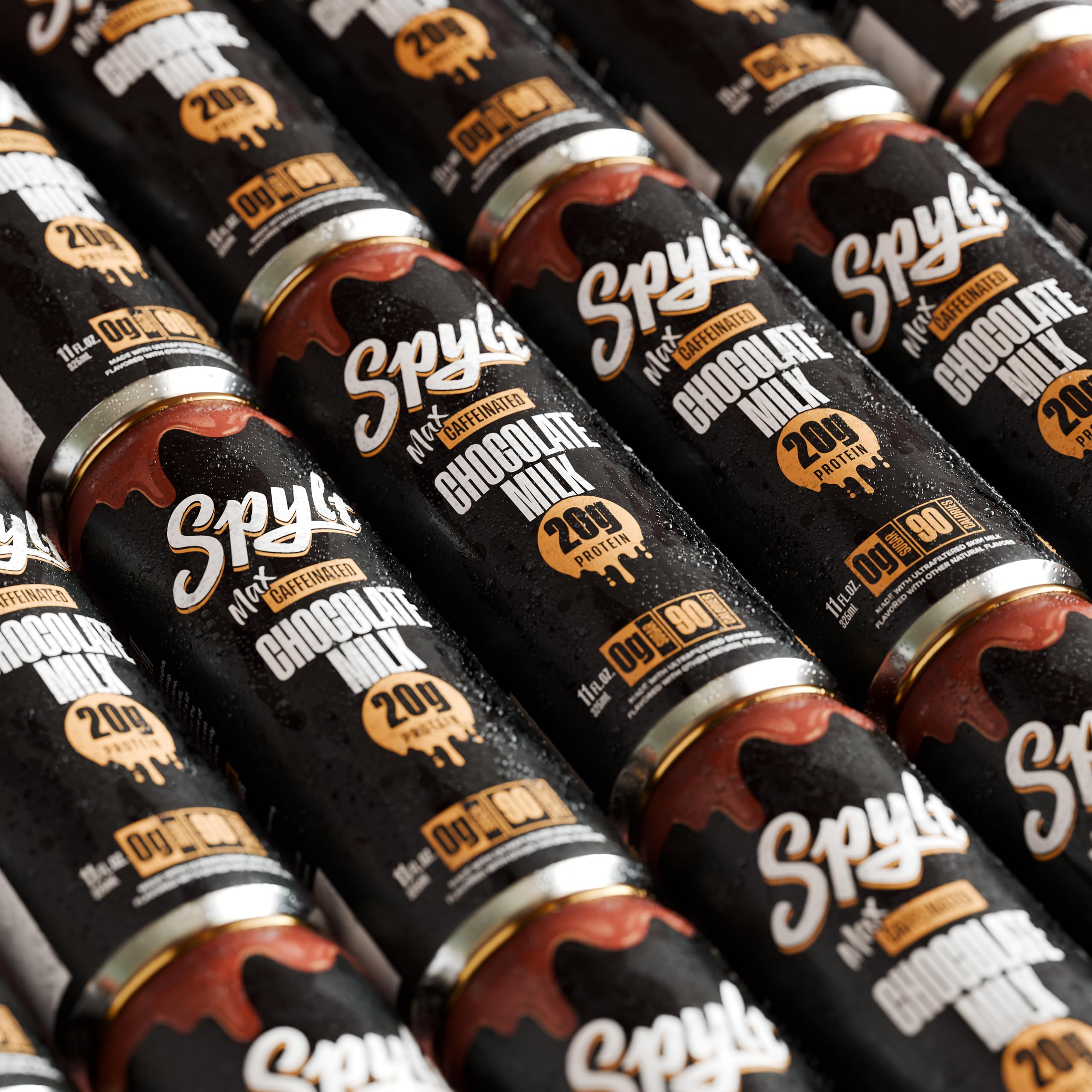Spylt High Protein Max chocolate milk with caffeine benefits for afternoon pick-me-up.