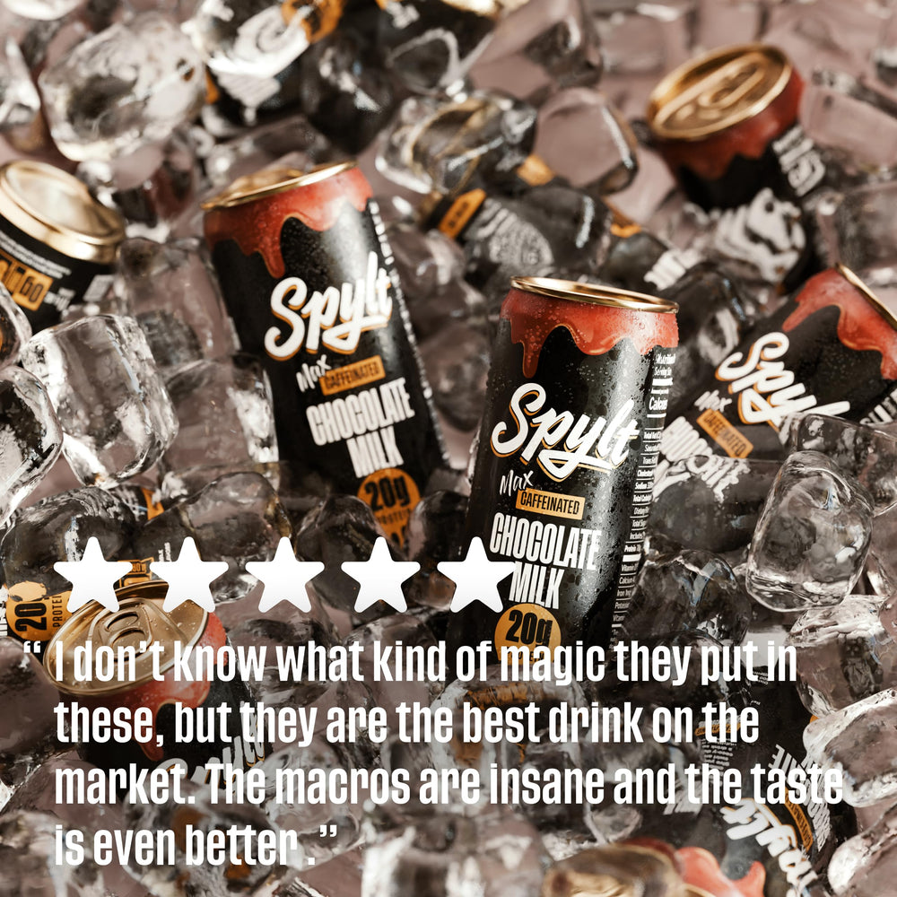 Spylt High Protein Max lactose-free label emphasizing dairy-free approach.