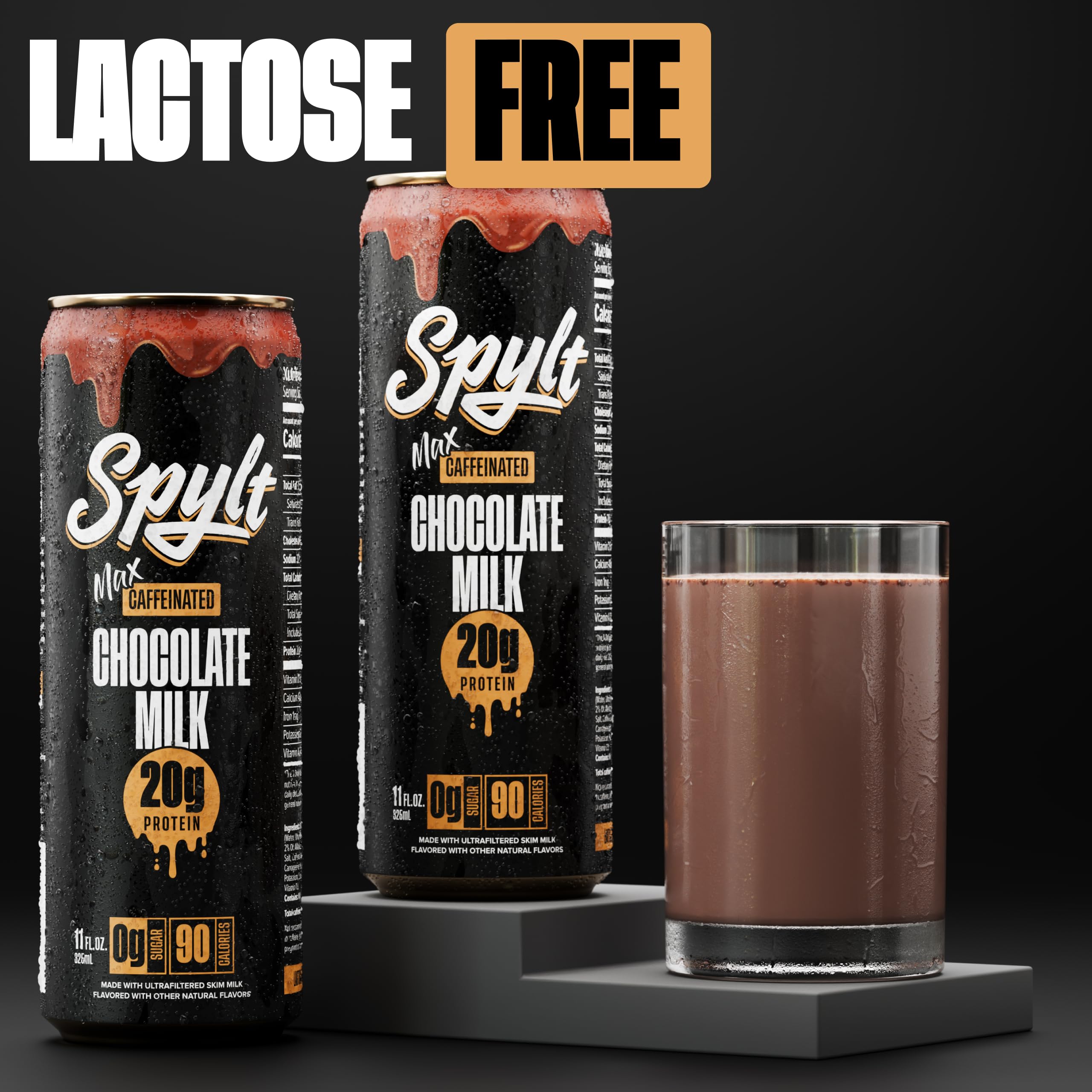 Spylt High Protein Max ready-to-drink bottle demonstrating on-the-go energy.