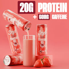 Spylt Strawberry Milk ready-to-drink hero scene for post-workout refresh.