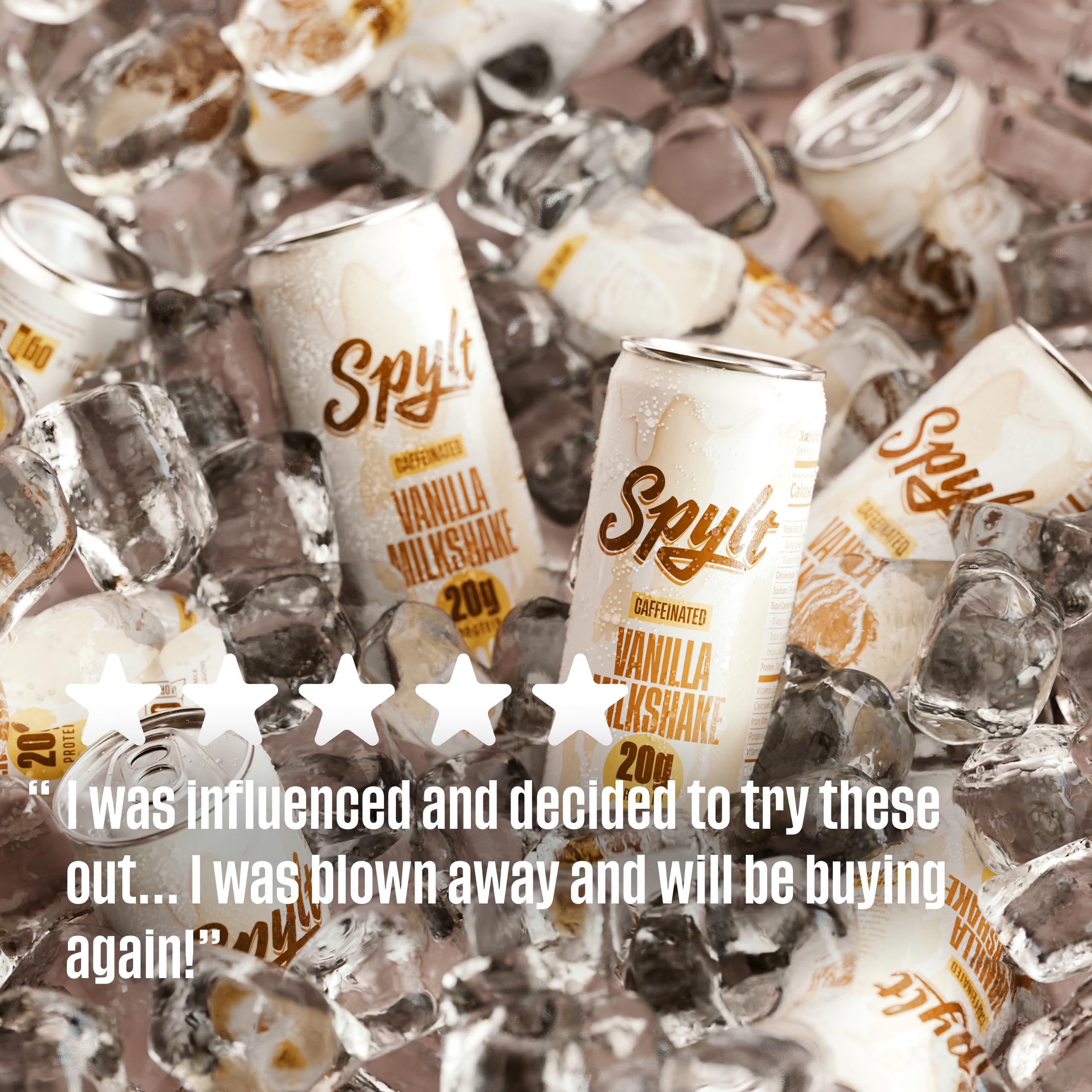 Spylt vanilla shake highlights keto-friendly and low-calorie profile
