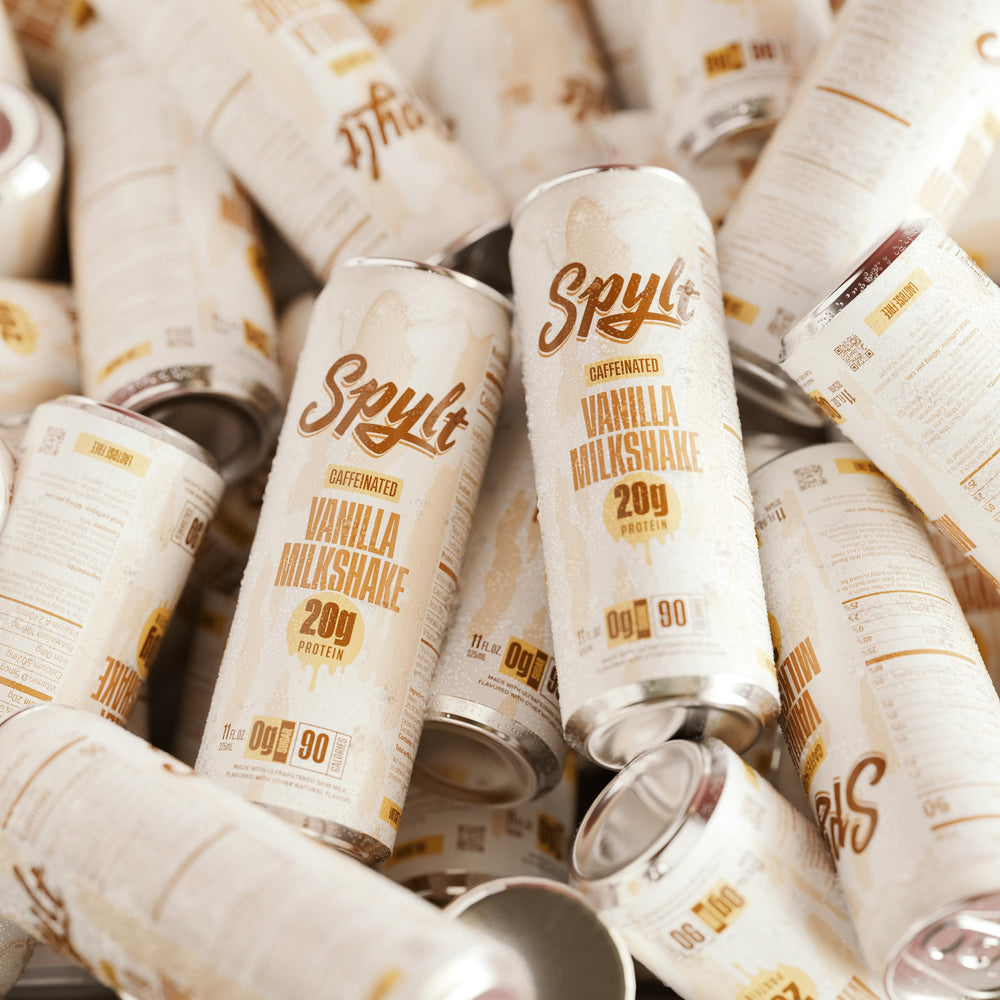 Spylt vanilla milkshake shelf-stable bottle signals on-the-go nutrition