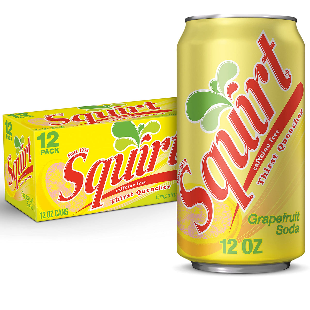 Squirt Grapefruit can front highlights natural citrus flavor for daily refreshment.