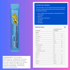 Sqwincher ZERO Qwik Stik poured into water to create a refreshing drink