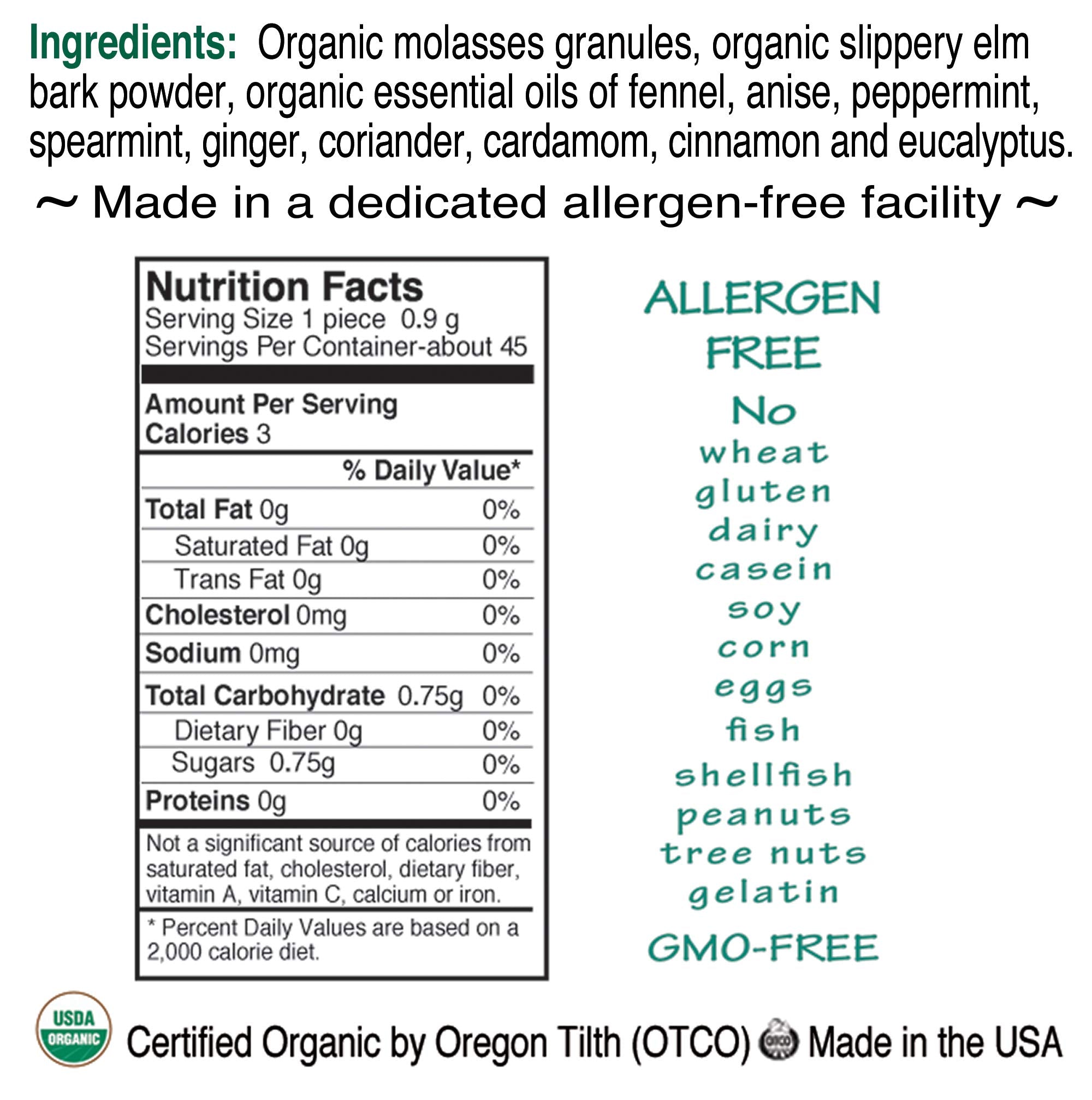 St. Claire's Organics Tummy Soothers aroma and flavor suggesting enjoyable herbal relief