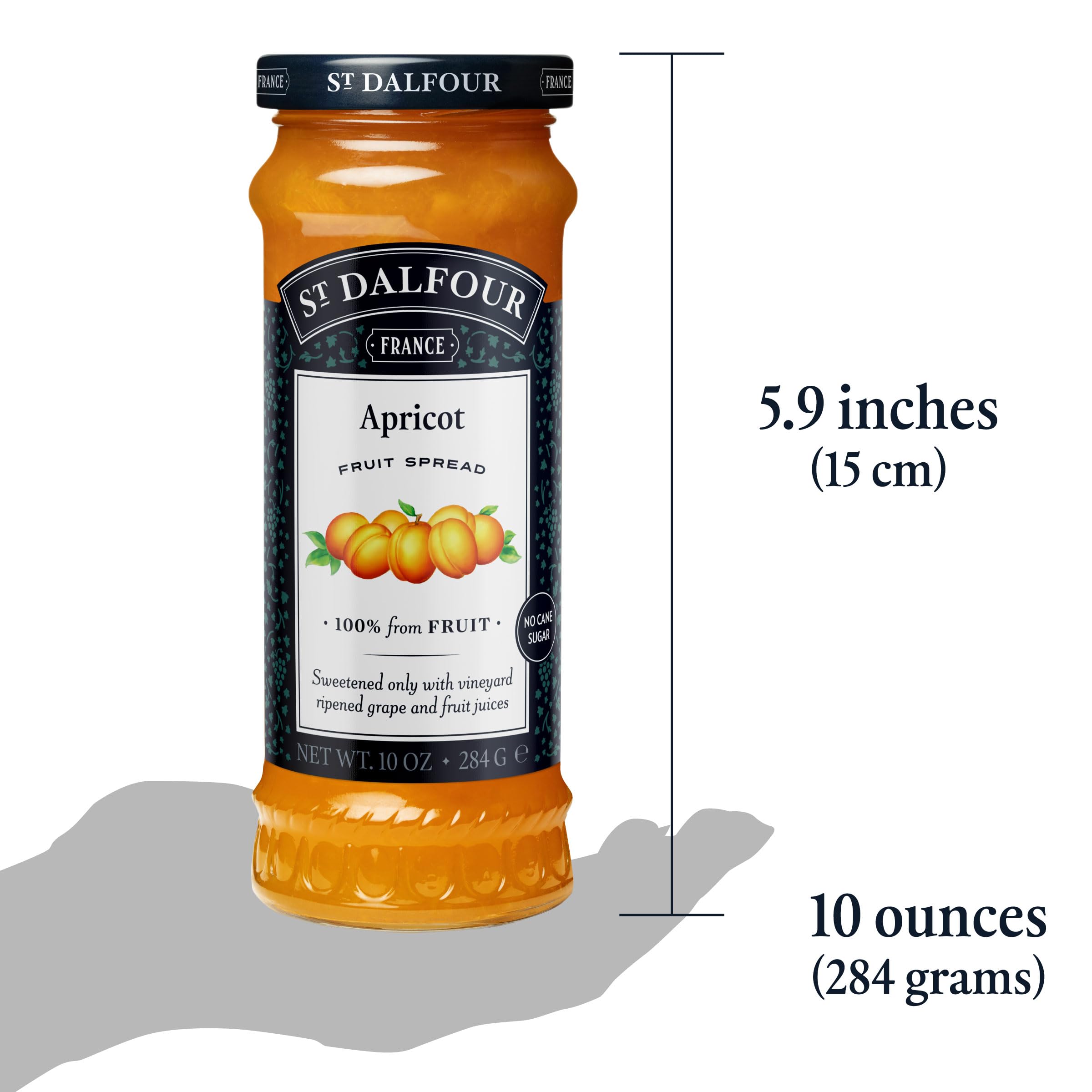 St. Dalfour apricot spread France-made premium fruit spread.