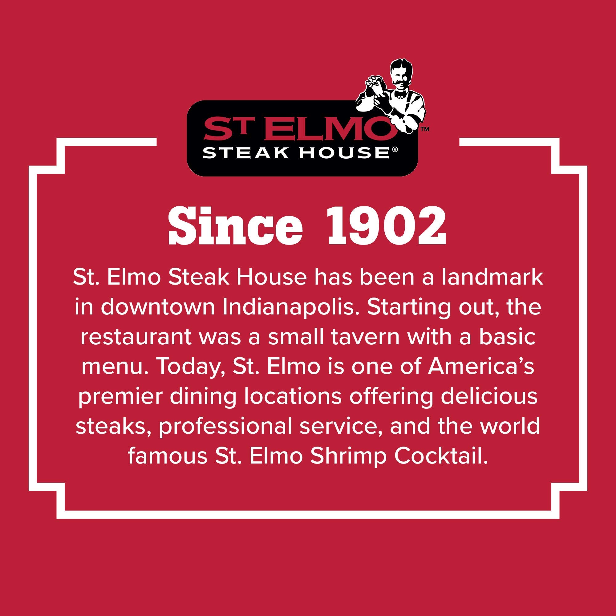 St. Elmo Creamy Horseradish gift-ready bottle on kitchen counter.