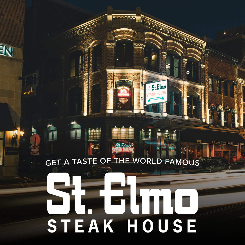 St Elmo Steak House seasoning ingredients blend in a glass bowl for home cooking.