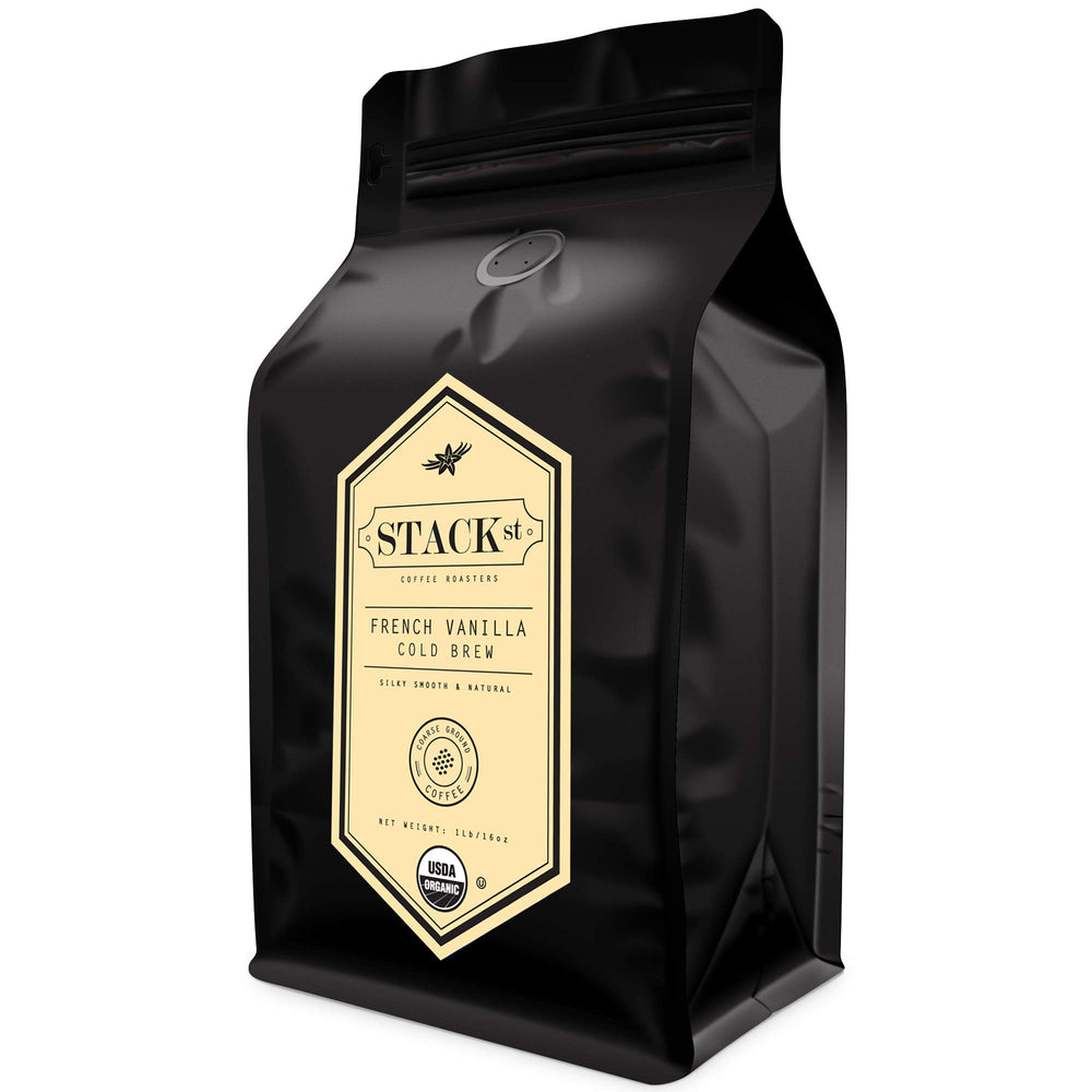 Stack Street Colombian Supremo single-origin coffee for rich aroma when brewed as cold brew.
