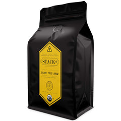 Stack Street Crank High Voltage beans close-up showing bold roast notes for mornings.