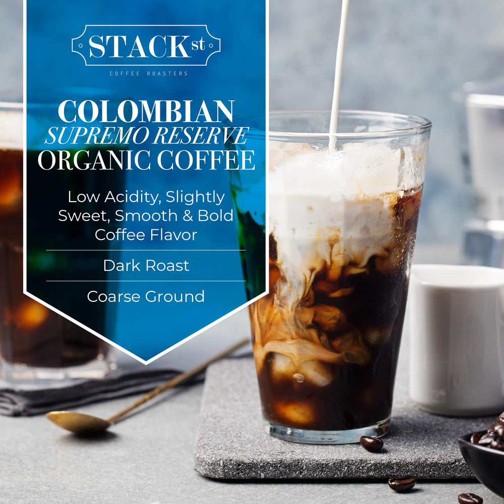 Visual of direct trade origin from Colombian farms for Stack Street
