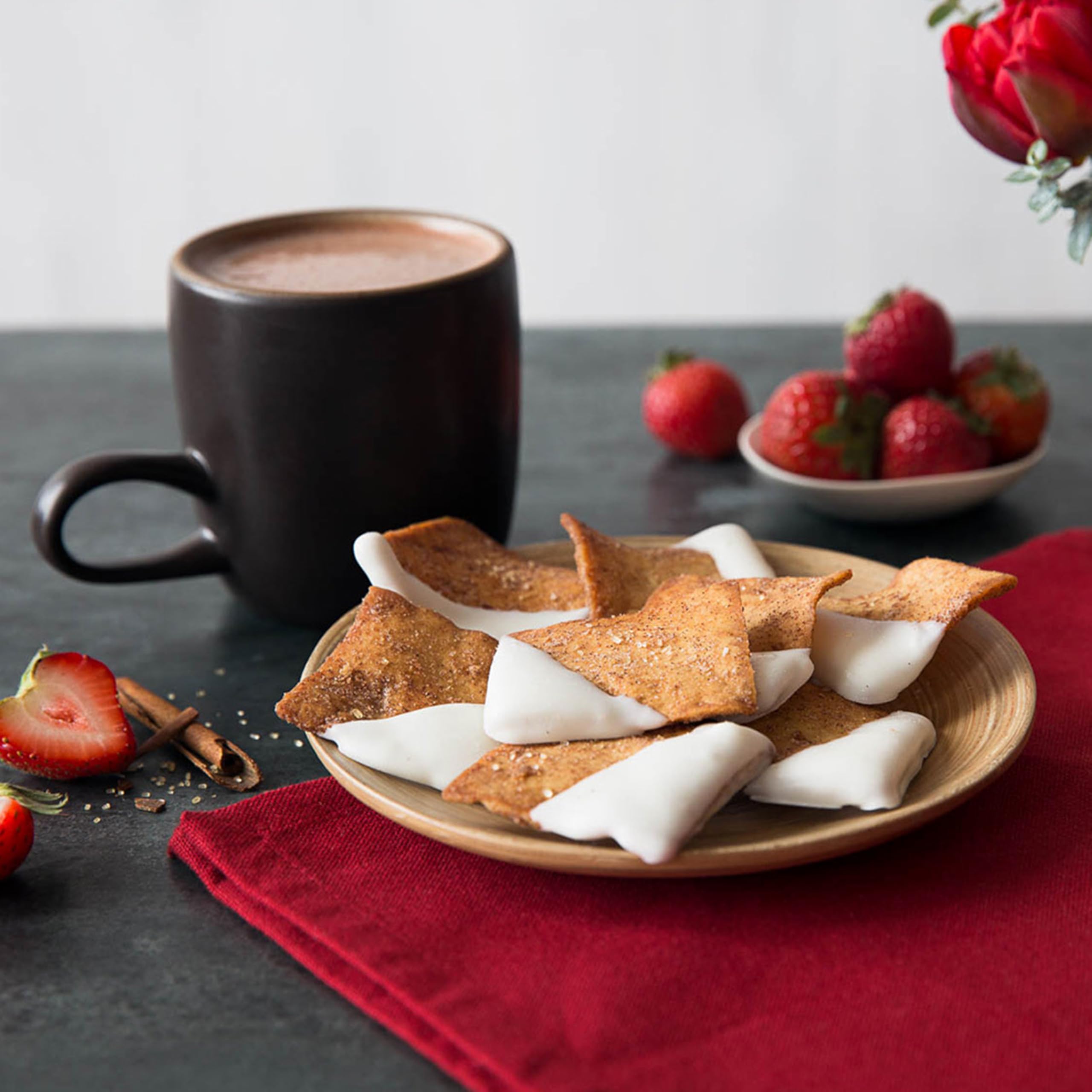 Stacy’s Cinnamon Sugar chips served as a snack during after-school breaks.