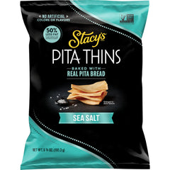 Stacy's Pita Thins Sea Salt bag—a crispy baked snack for on-the-go.