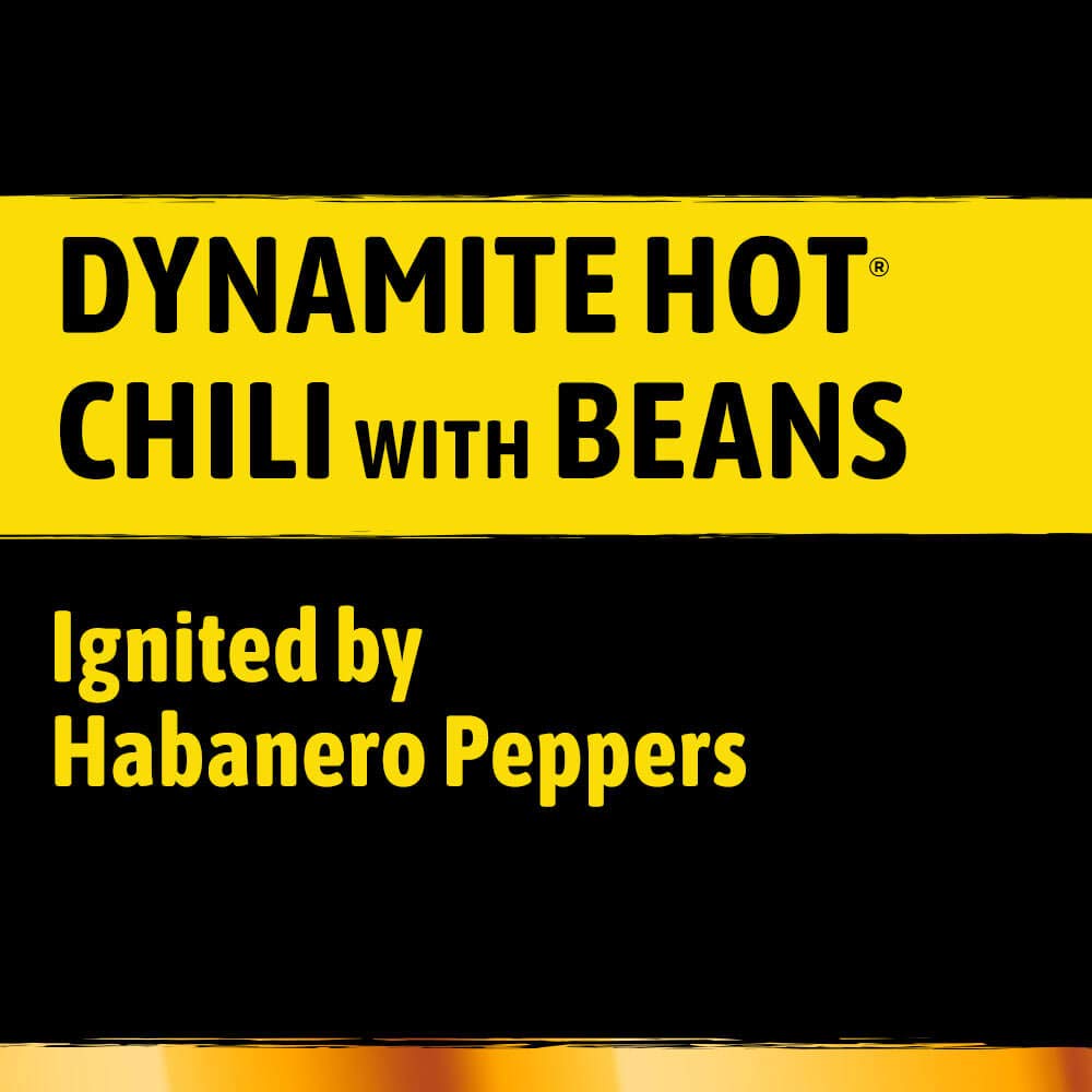 STAGG Dynamite Chili hot dogs topping image—bold flavor for crowd-pleasing snacks.