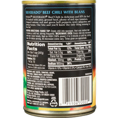 STAGG Silverado beef chili with beans spoonful — hearty texture.