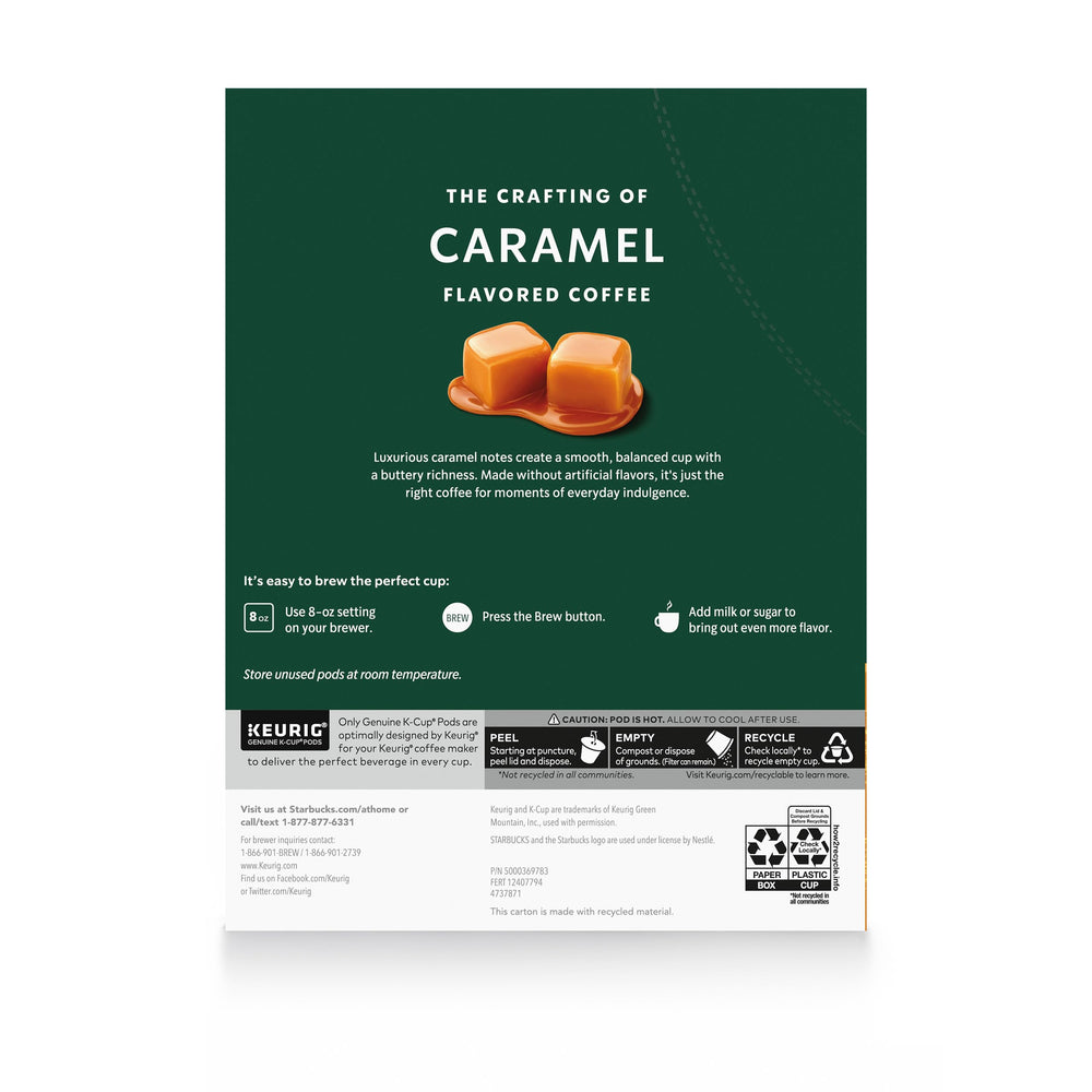 Starbucks 100 percent Arabica beans deliver consistent aroma and taste.