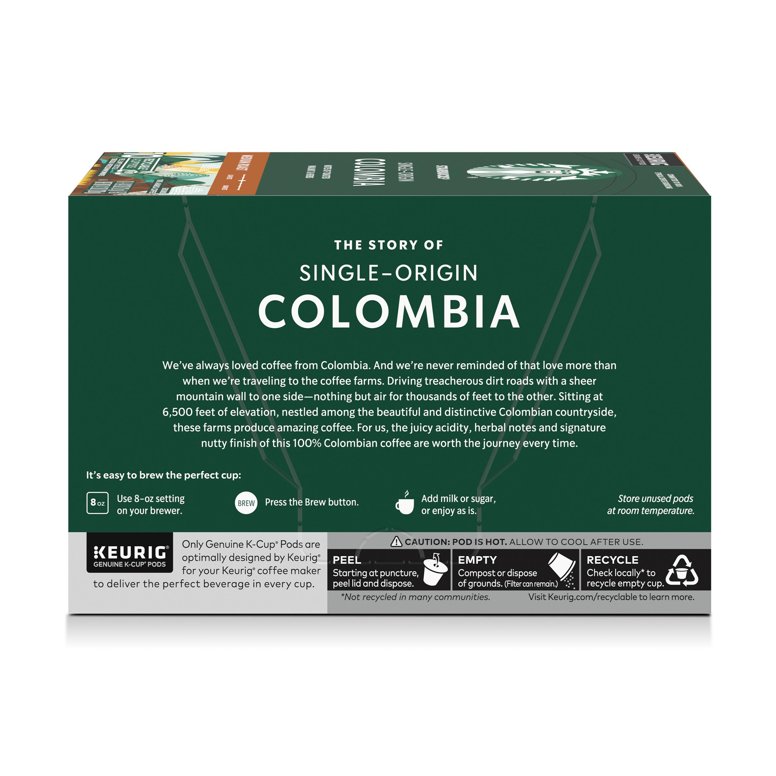 Starbucks box with 10 pods ready for home use.