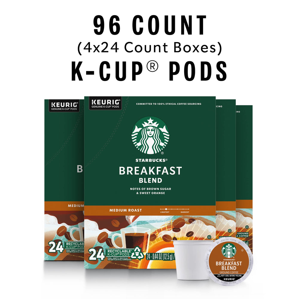 Starbucks Breakfast Blend box set showing four boxes for convenient home brewing.