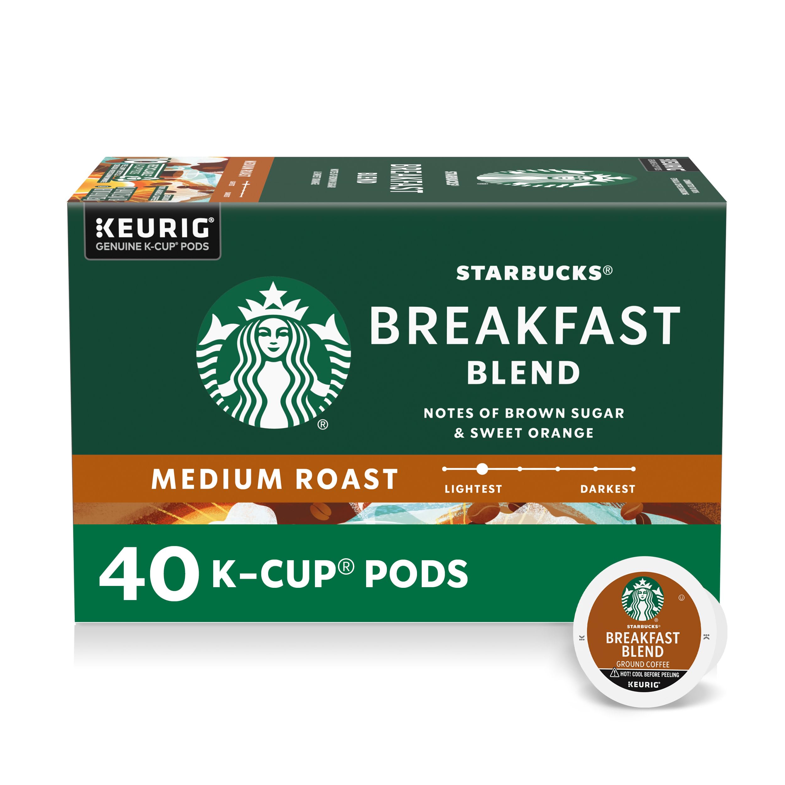 Starbucks Breakfast Blend hot brew aroma for a smooth morning wake-up