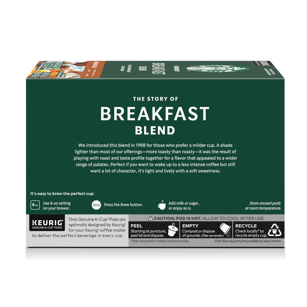 Starbucks Breakfast Blend four box pack for everyday use