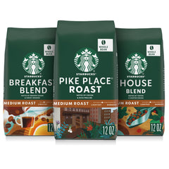 Starbucks Breakfast Blend whole bean bag for easy morning brew