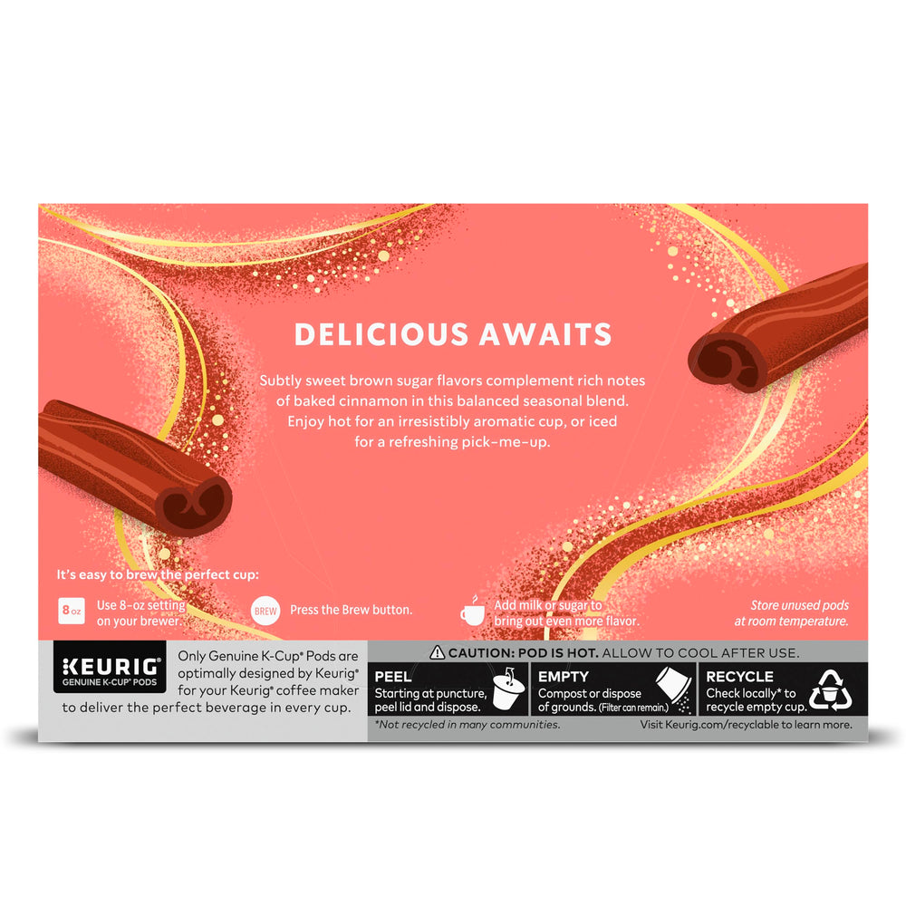 Starbucks Brown Sugar Cinnamon limited-edition packaging signals seasonal flavor delight.