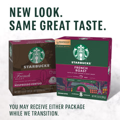 A dark roast brew from Starbucks by Nespresso Vertuo, delivering bold, full-bodied flavor.
