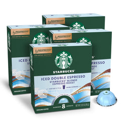 Starbucks by Nespresso Vertuo iced blond roast capsules box for home brewing