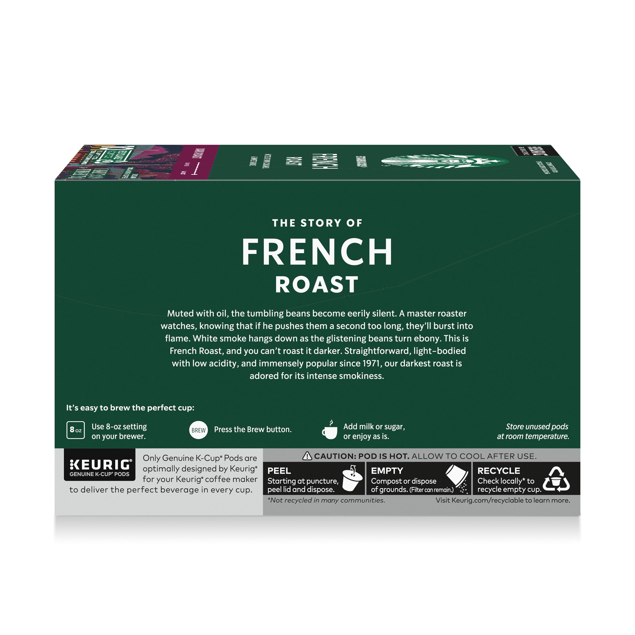Starbucks café-quality aroma and bold taste in every cup.