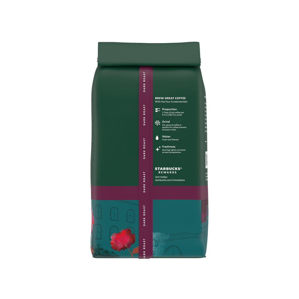 Starbucks Caffè Verona coffee aroma fills kitchen during morning routine.