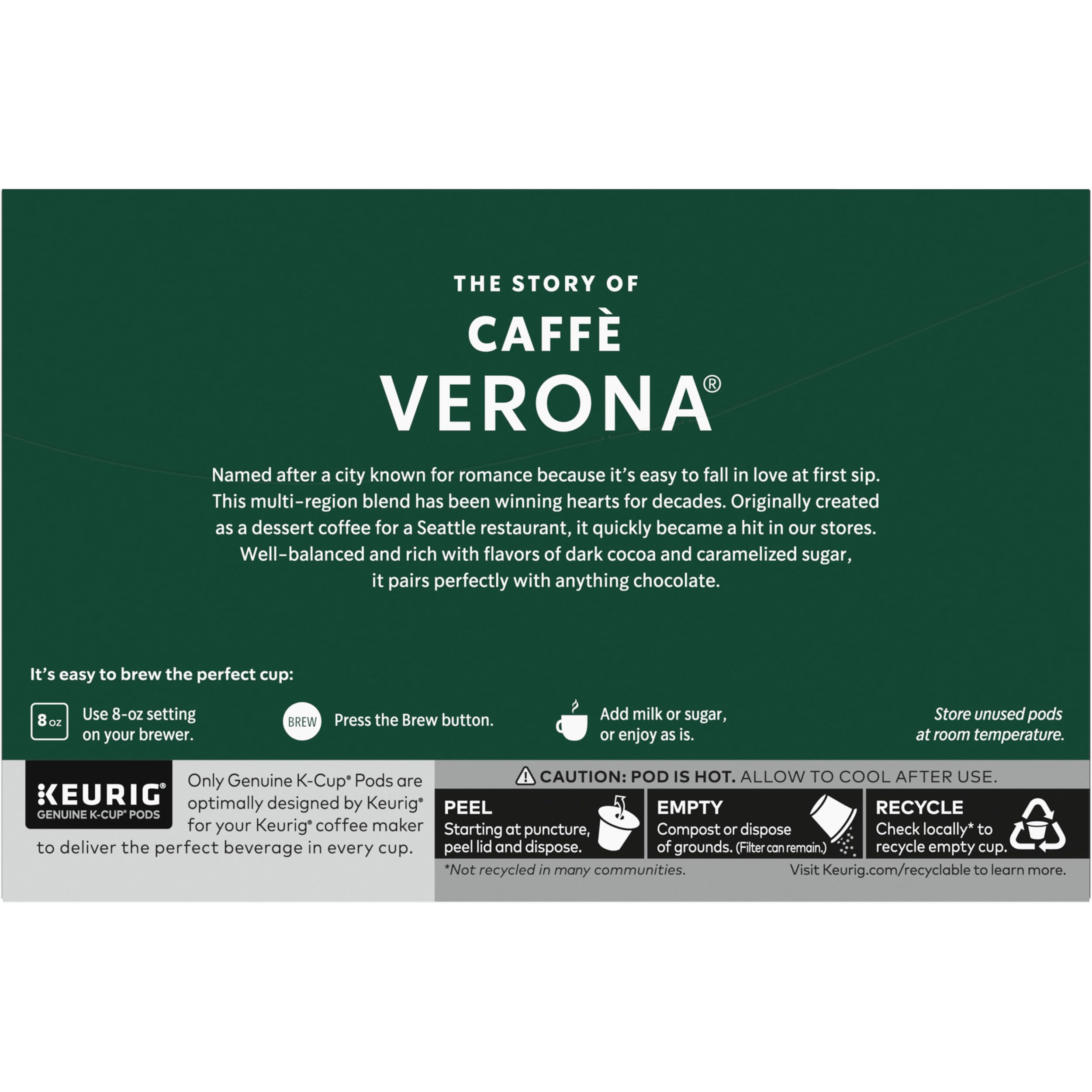 Starbucks Caffè Verona coffee in a mug with cream