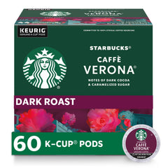 Starbucks Caffè Verona dark roast pod pack for home brewing