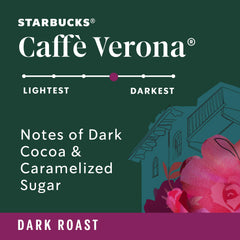 Starbucks Caffè Verona hot coffee being poured for a comforting morning ritual.