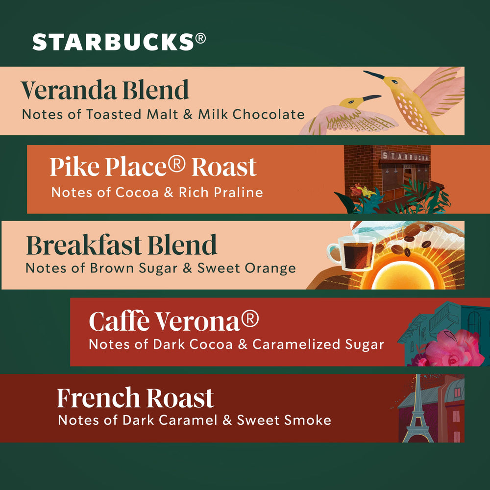 Starbucks Caffe Verona pod close-up with rich, velvety mouthfeel suggestion.