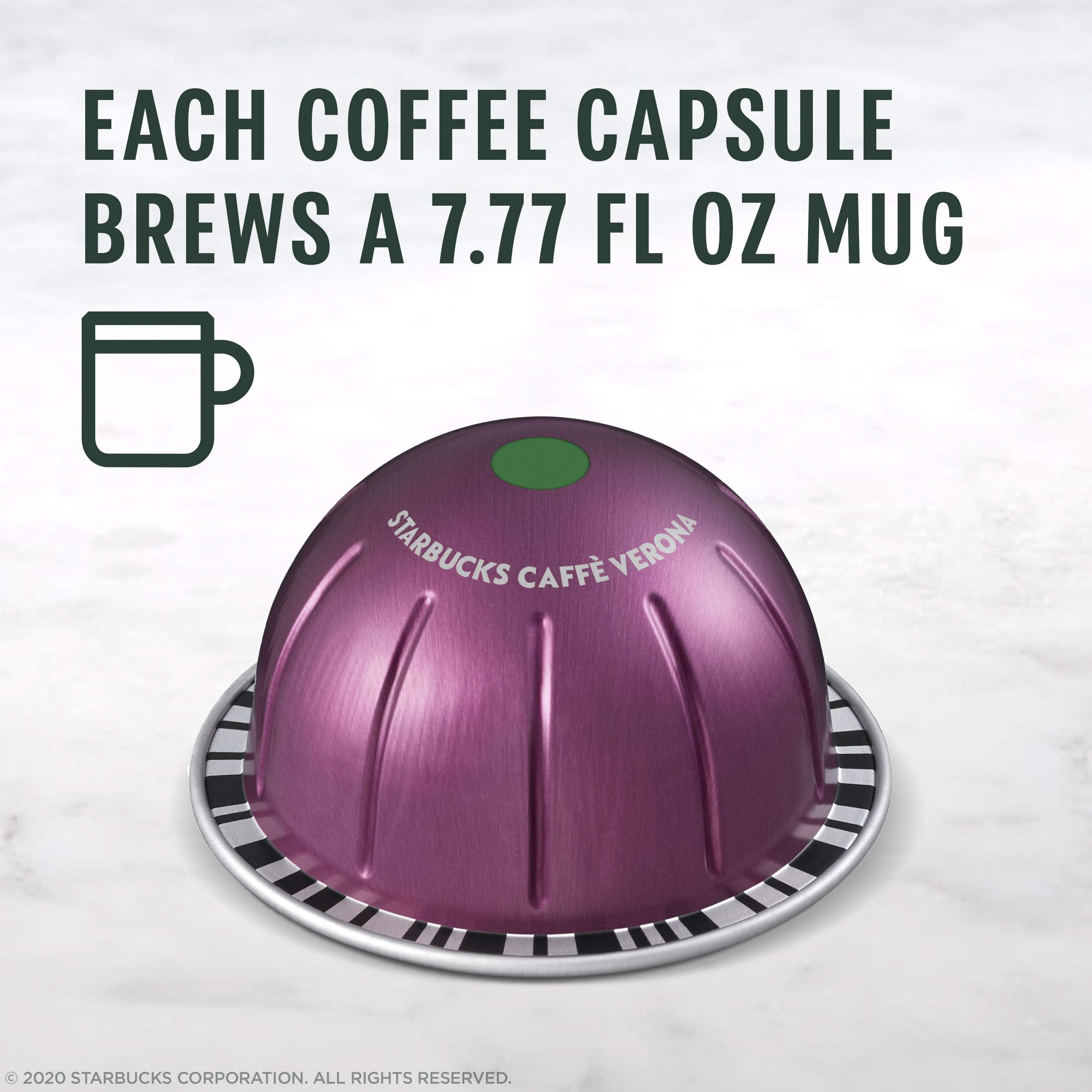 Starbucks Caffè Verona recyclable aluminum capsules promote easy recycling at home.