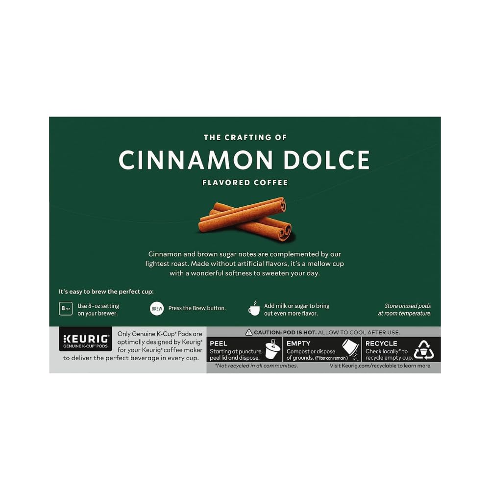 Starbucks Cinnamon Dolce K-Cup pantry arrangement for easy access.