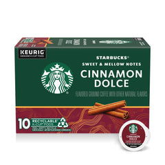 Starbucks Cinnamon Dolce pod in blister pack for convenient single-serve brewing at home