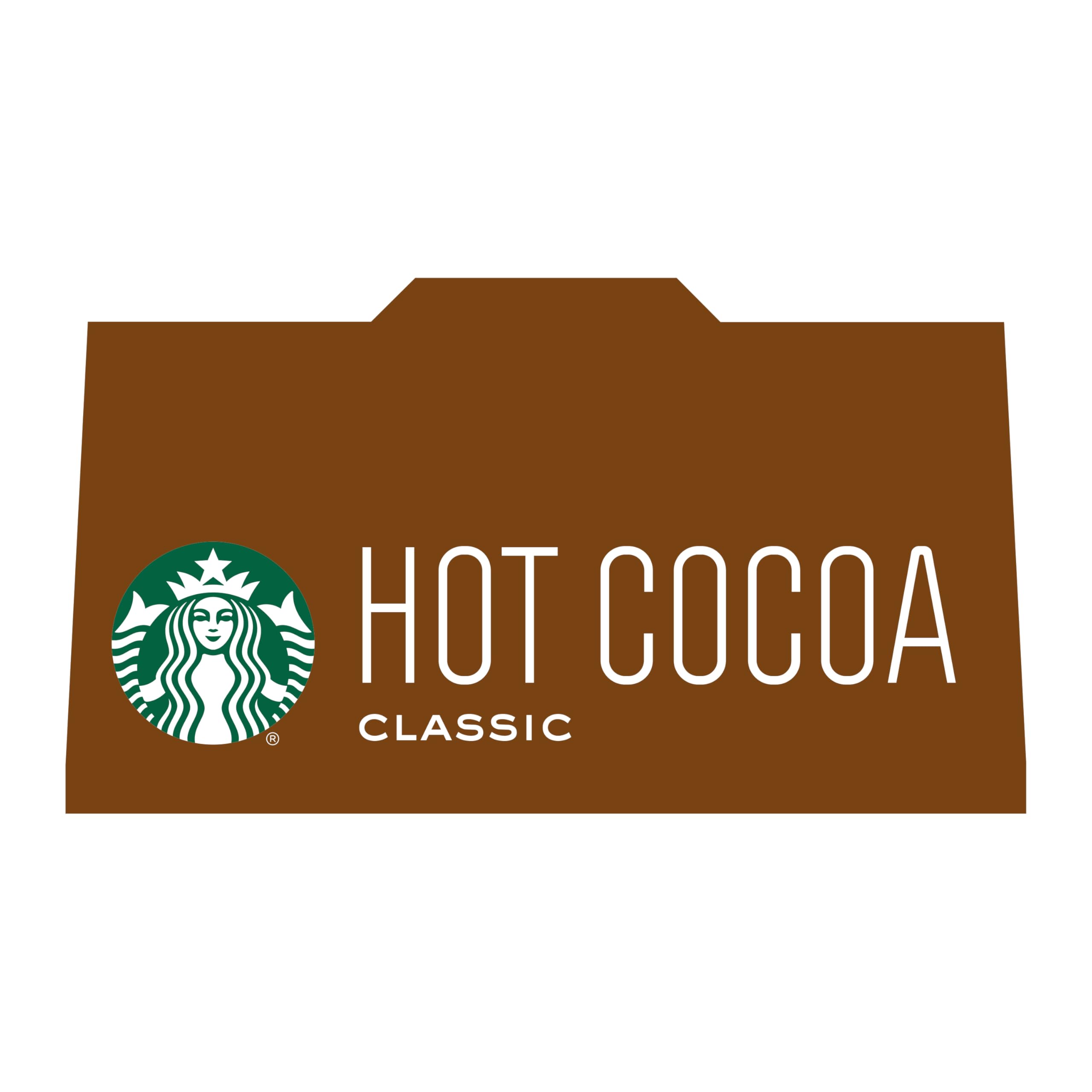 Whipped cream topping on Starbucks Classic Hot Cocoa for extra indulgence