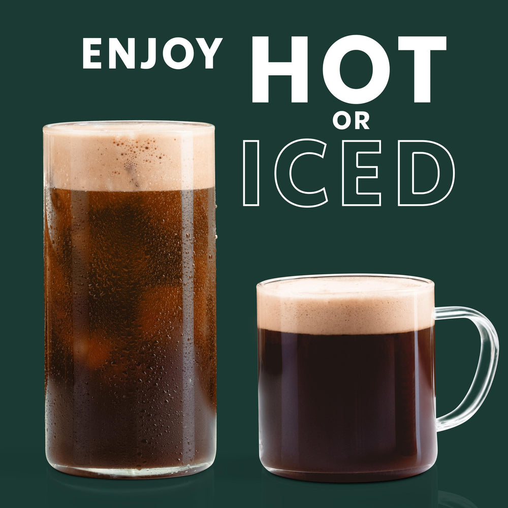 Starbucks Crema Salted Caramel recyclable tin packaging on display