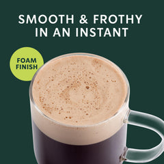 Hot water being poured for quick, smooth instant coffee experience