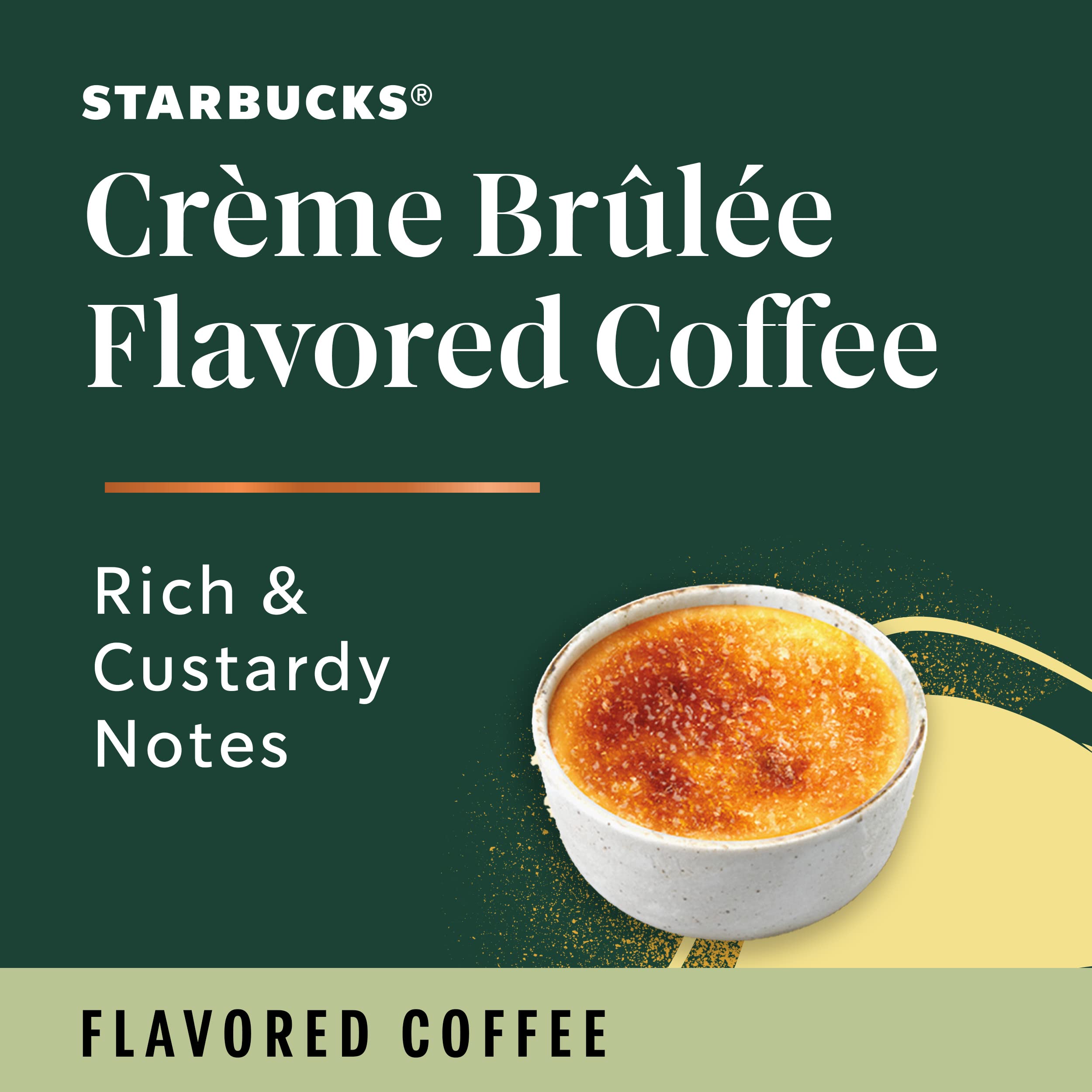 Starbucks Creme Brulee pods hot brew setup showing quick morning coffee.
