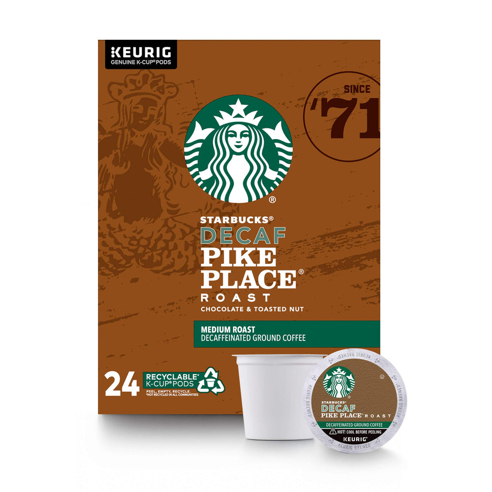 Starbucks Decaf Pike Place pods for balanced flavor in a morning ritual.